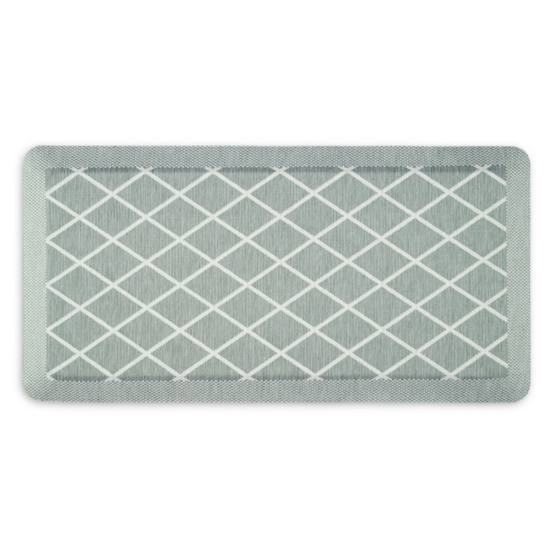 Tapis de cuisine Martha Stewart, Menthe, Rectangle 1 pi 7,6 po x 3 pi 3 po