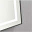 Miroir de salle de bain 24 po x 32 po à DEL avec façade et rétroéclairage, miroir de meuble-lavabo mural avec cadre en aluminium, antibuée, mémoire, 3 couleurs, gradation continue-850775620-850775996-850775985