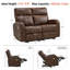 2 Seater Faux Leather Electric Loveseat-641778387