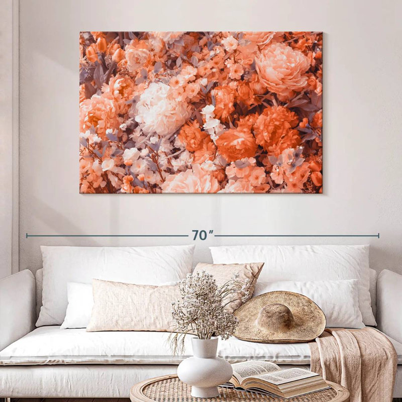 Harnek allure de fleur de pantone, H 32 po x l 48 po
