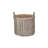 Wicker Lined Log Storage Basket-1788595458