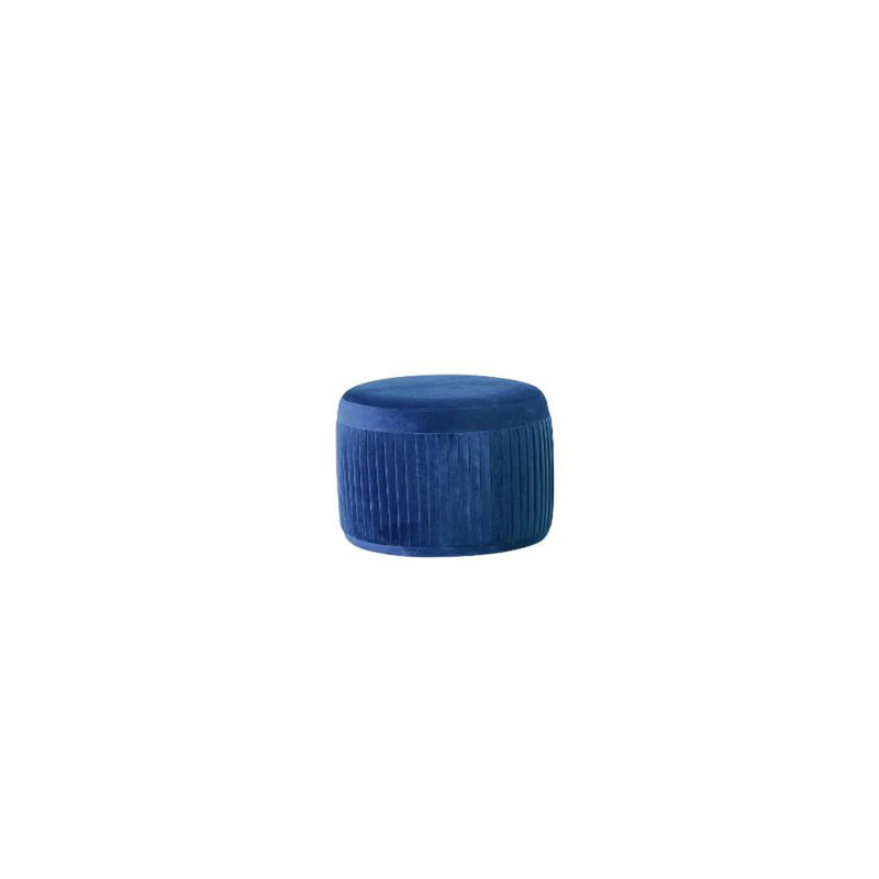 Repose-pieds en velours bourgogne, Bleu