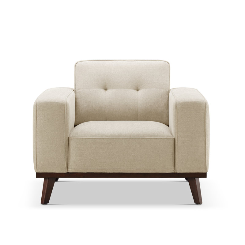 Fauteuil Lexandra, 100 % polyester beige