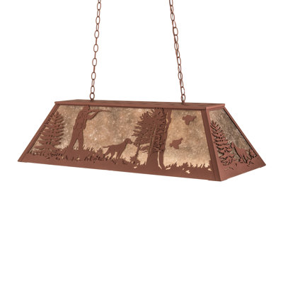 Luminaire suspendu géométrique pour table de billard 6 lumières Old Forge