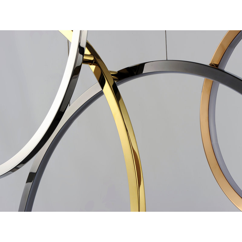 Aleric 5 - Light Gold/Silver LED Unique/Statement Pendant