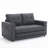 Upholstered Tufted Loveseat with Pull Out Sleeper-452186305