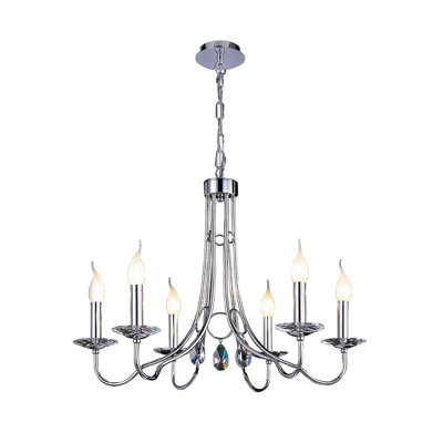 6 - Light Candle Style Chandelier