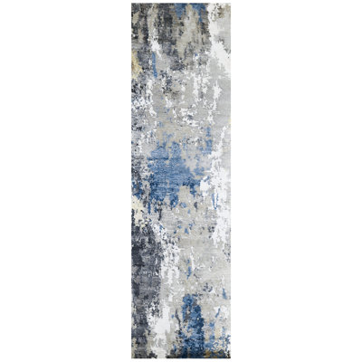 Hand Woven Wool Abstract Area Rug