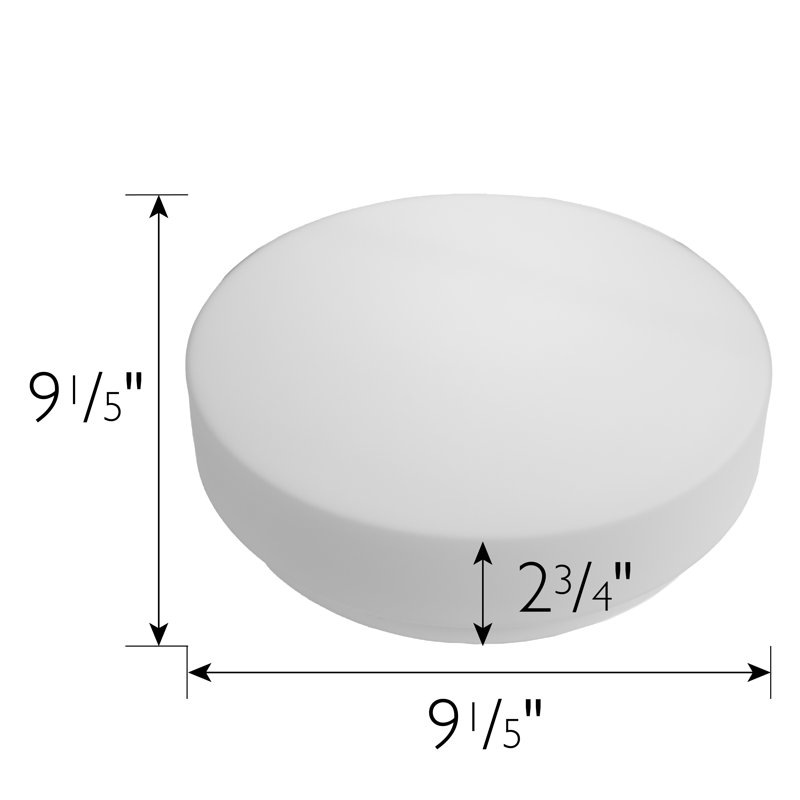 Globe de verre de remplacement pour ventilateur de plafond 9,17 pouces, collection Ajax, blanc