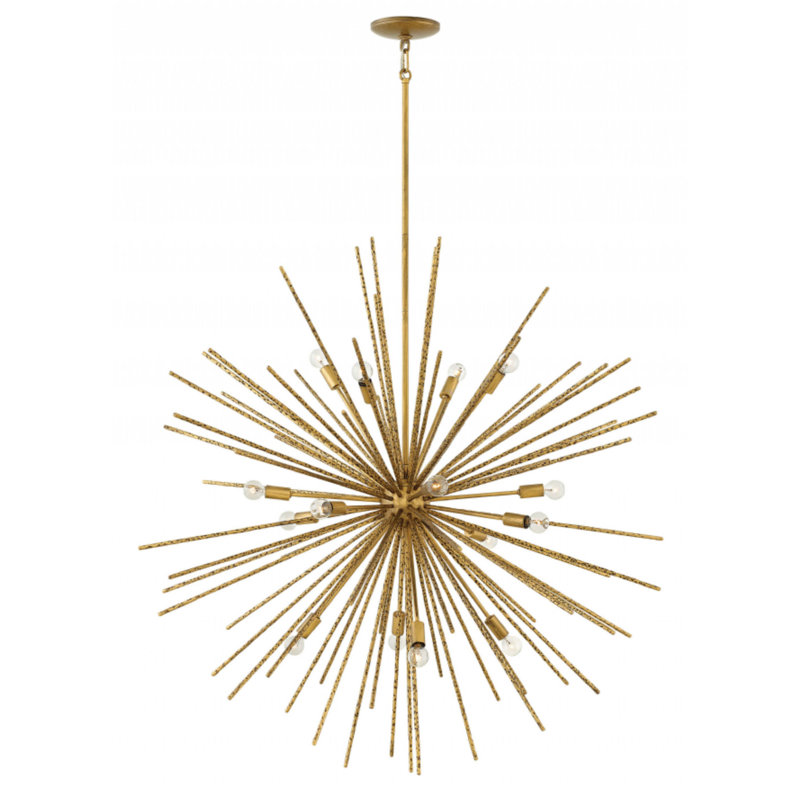 Tryst 16-Light Sputnik Sphere Chandelier, Burnished Gold