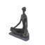 Sculpture polystone yoga noir