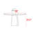 Ancient style solid wood round dining table-1958793422