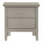 Primo 2-Drawers Nightstand, Silver Champagne-1811785697