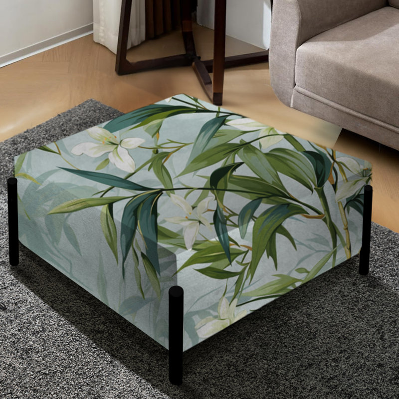 Grand repose-pieds tropical tropical en bambou Zen I