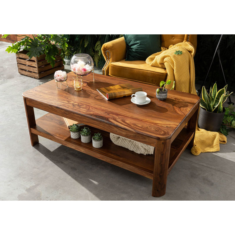 Toronto Solid Wood Four Leg Coffee Table with Storage
