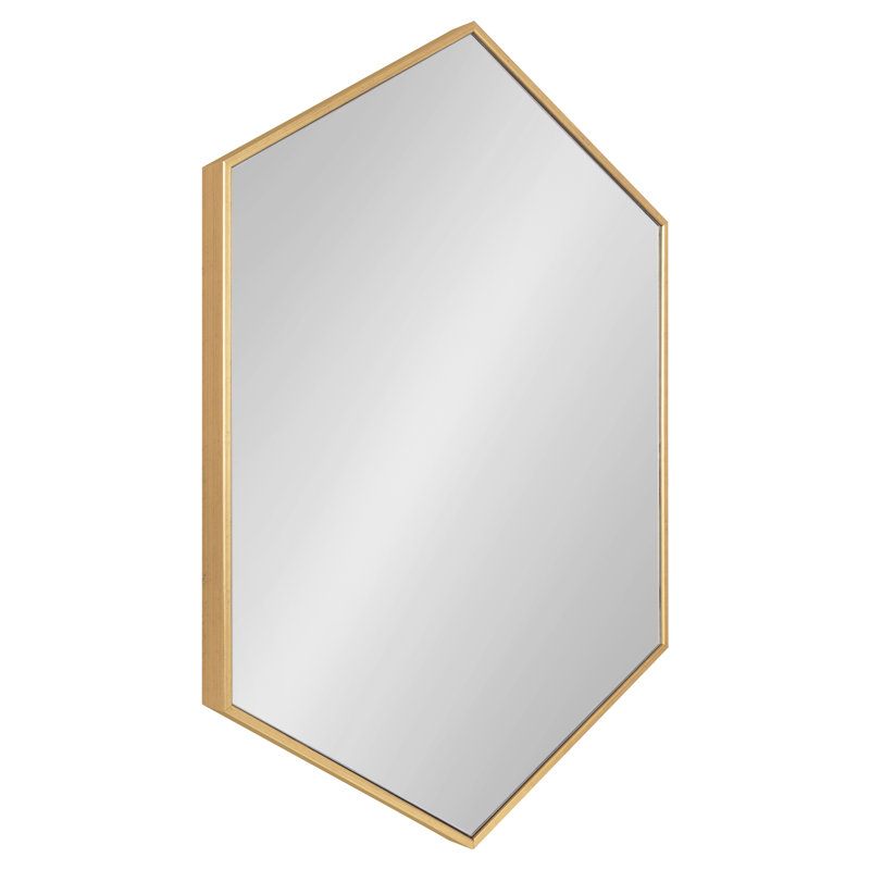 Miroir décoratif Logsdon, 36,73 po x 24,72 po, Doré