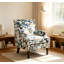 Élégant fauteuil d'appoint rembourré avec structure robuste et assemblage facile