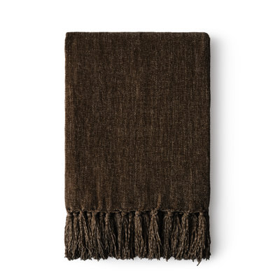 Jeté en chenille douce