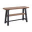 Ensemble de tables basses 4 pièces en bois massif industriel 48 po avec console de télévision et 2 tables d'appoint Adam