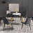 Four-Leg Round Sintered Stone Dining Table With Lazy Susan-1524948219-1493878112