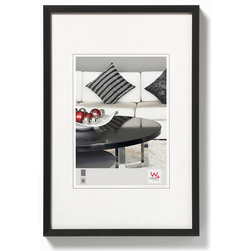 Matte Picture Frame, Black, 11.5 cm H x 16 W cm
