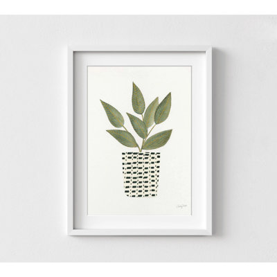 «Herb Garden III» par Courtney Prahl, décor de maison botanique minimaliste, plante, reproduction d'art, feuille, reproduction d'art, plante dans un vase