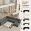 Modular Oversized 404cm 6-seater L-shaped Boneless Corduroy Sofa, No Assembly Required-1478361962-1478361877