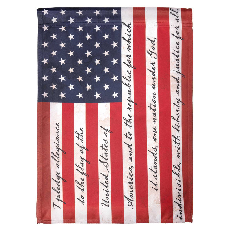 Drapeau de jardin en nylon Melfa, H 18 po x l 13 po