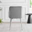 Calley Velvet Bucket Tub Chairs with Tapered Metal Legs and Vertical Stitching-63645335-63645338
