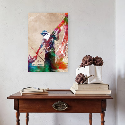 «Dynamic Fishing Splash», art mural contemporain