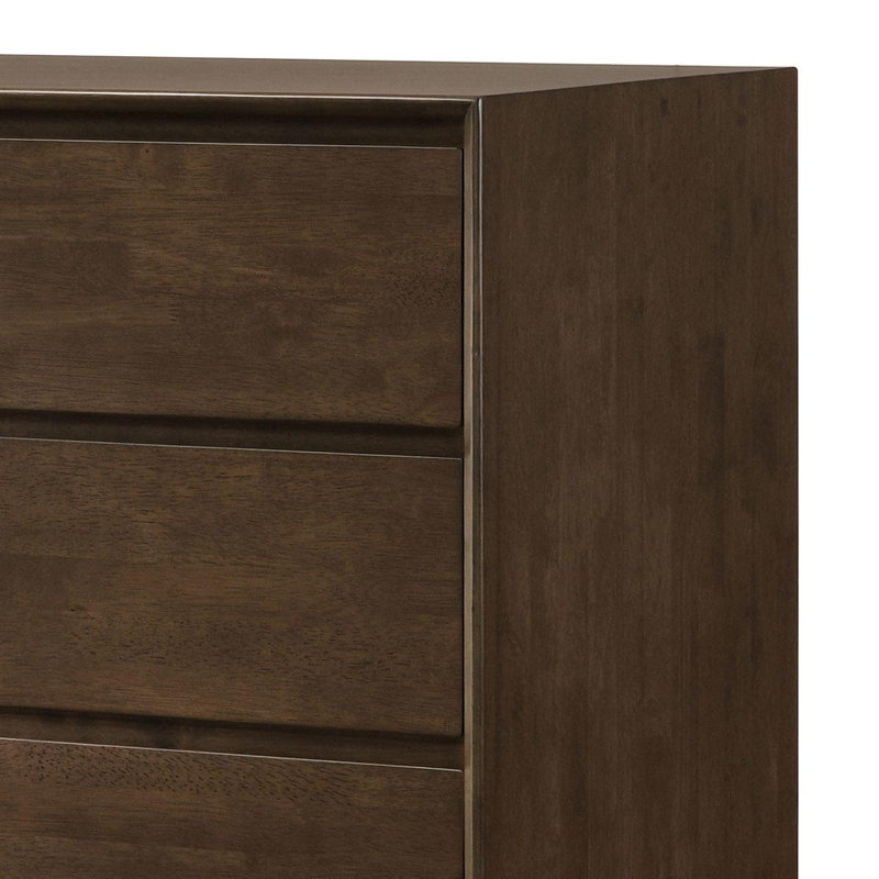 Commode 4 tiroirs brun chaud