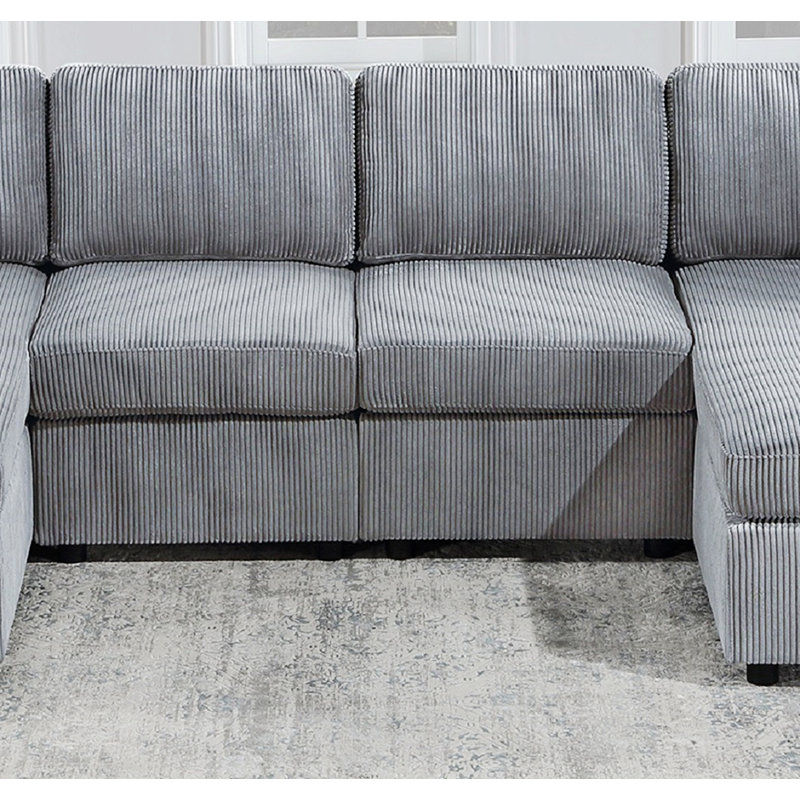 Contemporary Left and Right Armless Chaise Loveseat,Elegant and Versatile Seating Solution