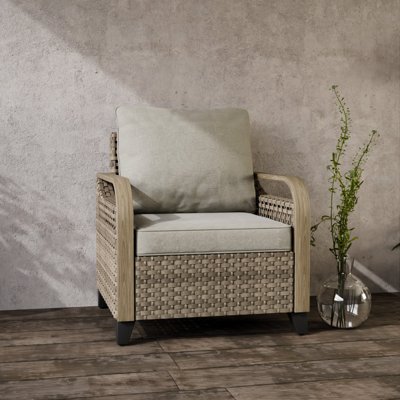 Metal Outdoor Lounge Chair, Gray