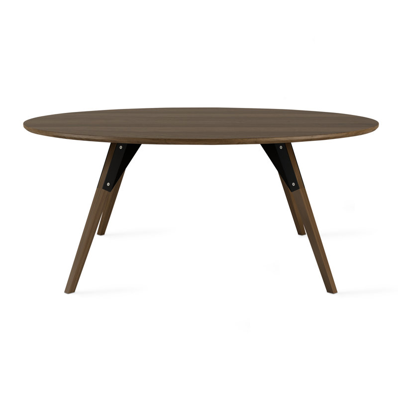 Table basse clarke, H 18 po x L 40 po x l 40 po, Noyer, Noyer / Noir