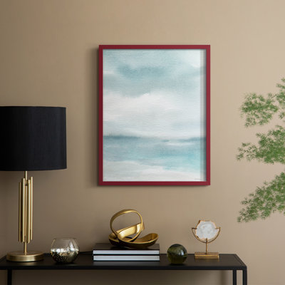 Seaside Sanctuary I, reproduction encadrée - bois massif