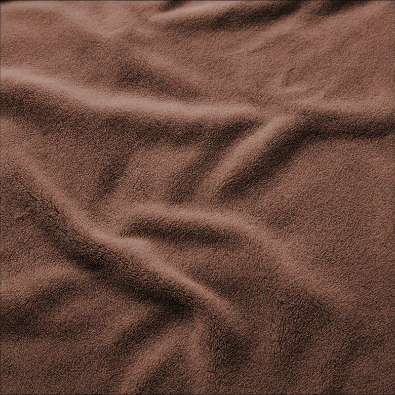 Fairmont Park Solid Color Lightweight, Warm Breathable, Soft Sherpa Fleece Blanket, Kingsize 240cm x 200cm, Coffee