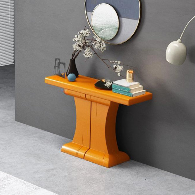 Console moderne minimaliste, H 35,43 po x l 47,24 po x P 15,75 po, Orange