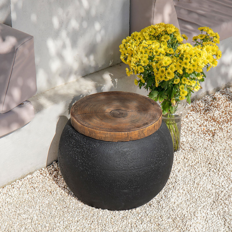 Kamsville Concrete Side Table, 1