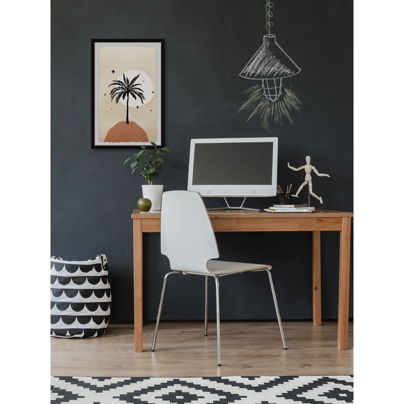 Palm Tree Peak 1 Piece Single Picture Frame Painting, 30cm H x 20cm W x 3.81cm D