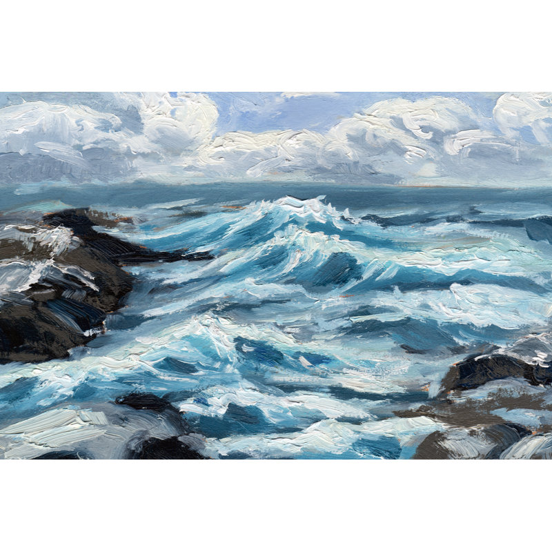 Dark Waves II by Melissa Wang - Wrapped Canvas Print, 30 cm H x 46 cm W