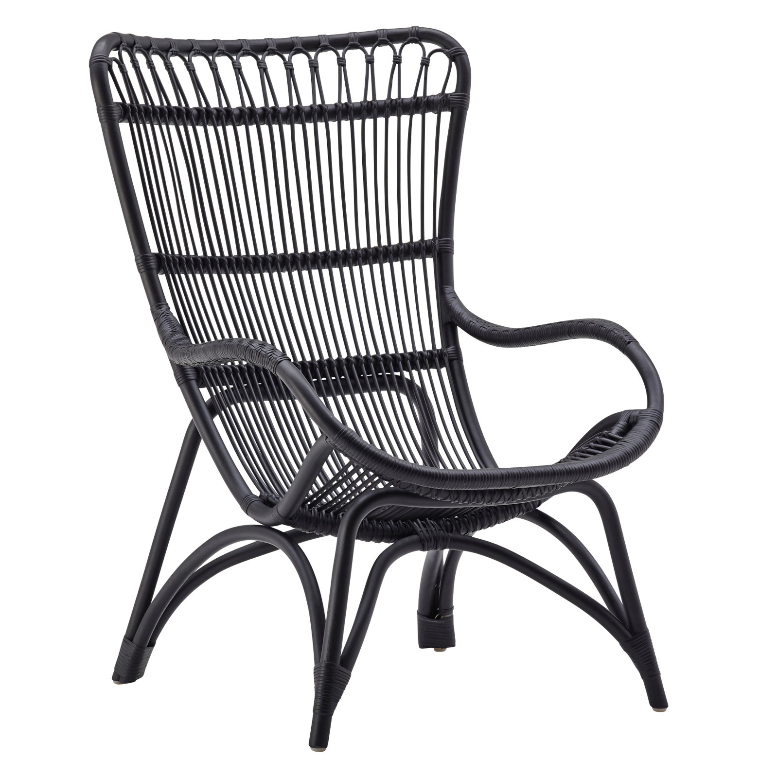 Lorelei Upholstered Accent Chair, Black