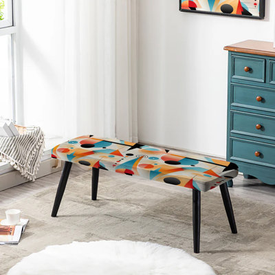 Banc rembourré Midcentury