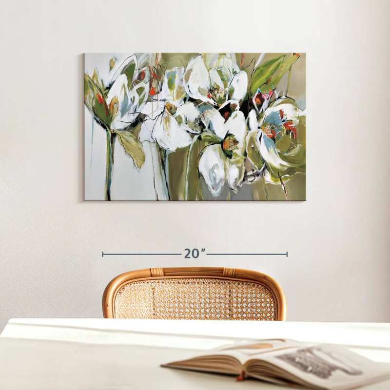 Avery Abstract Spring Blooms, 16'' H x 24'' W