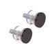 254F15D3CB824D6F9176F4F56C3AABD0 Single-Sided Handle Cap And Stud Set, Brass Material, 3/4" Pull Diameter, 1/4" To 1/2" Glass Thickness, M6-1.0 Thread Size, Polished Chrome Finish
