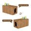 Meuble de litière Mid-Century moderne en noyer avec armoire de rangement pour chat