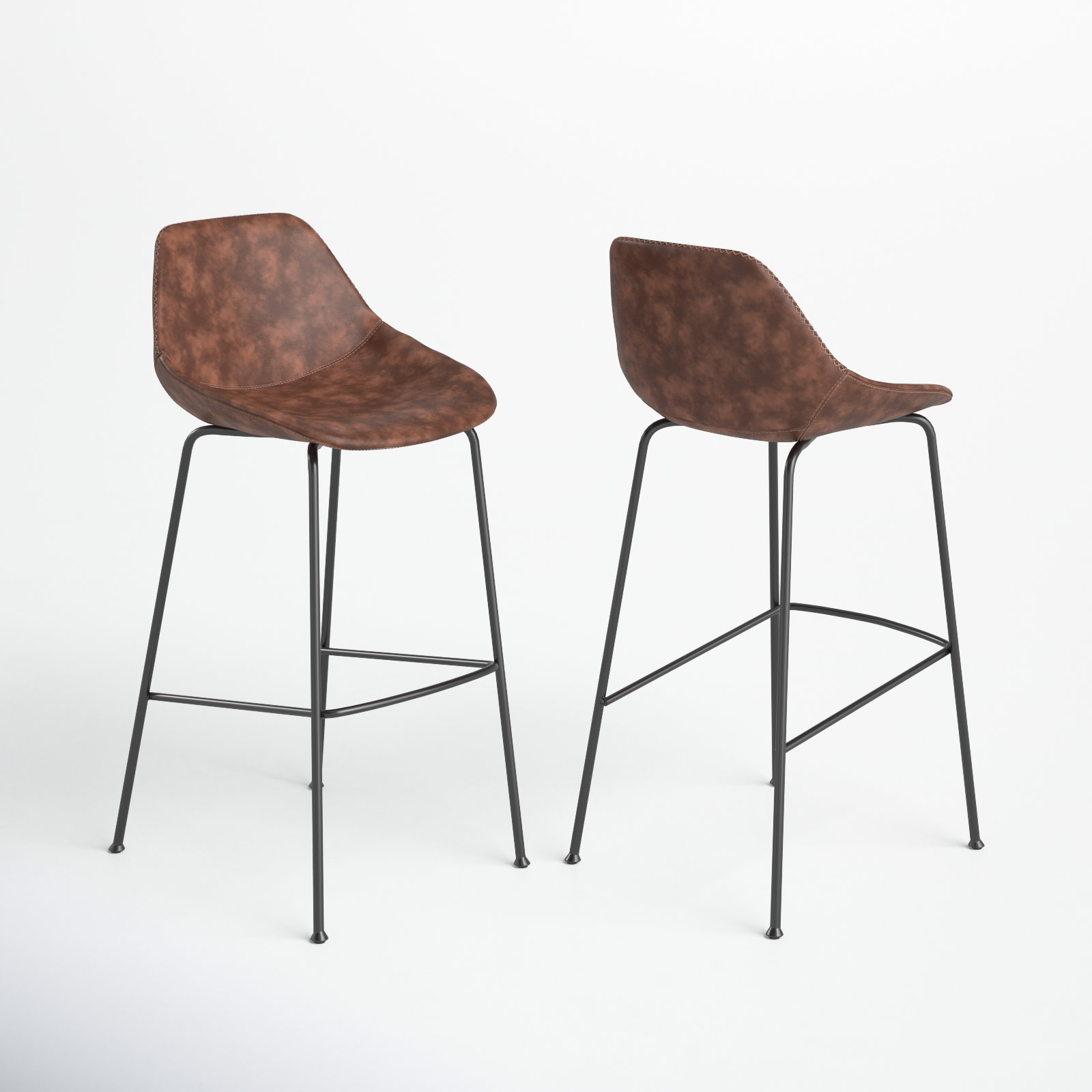 Garner 29" Bar Stool, Brown, Bar Stool (29” Seat Height)