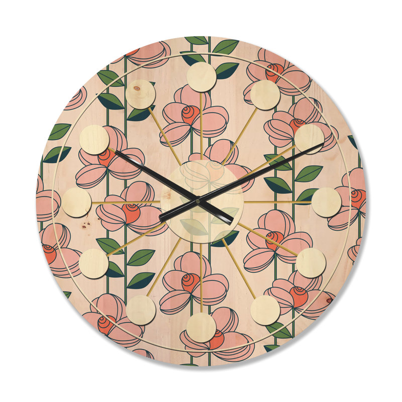 Horloge murale Floral, Moyen