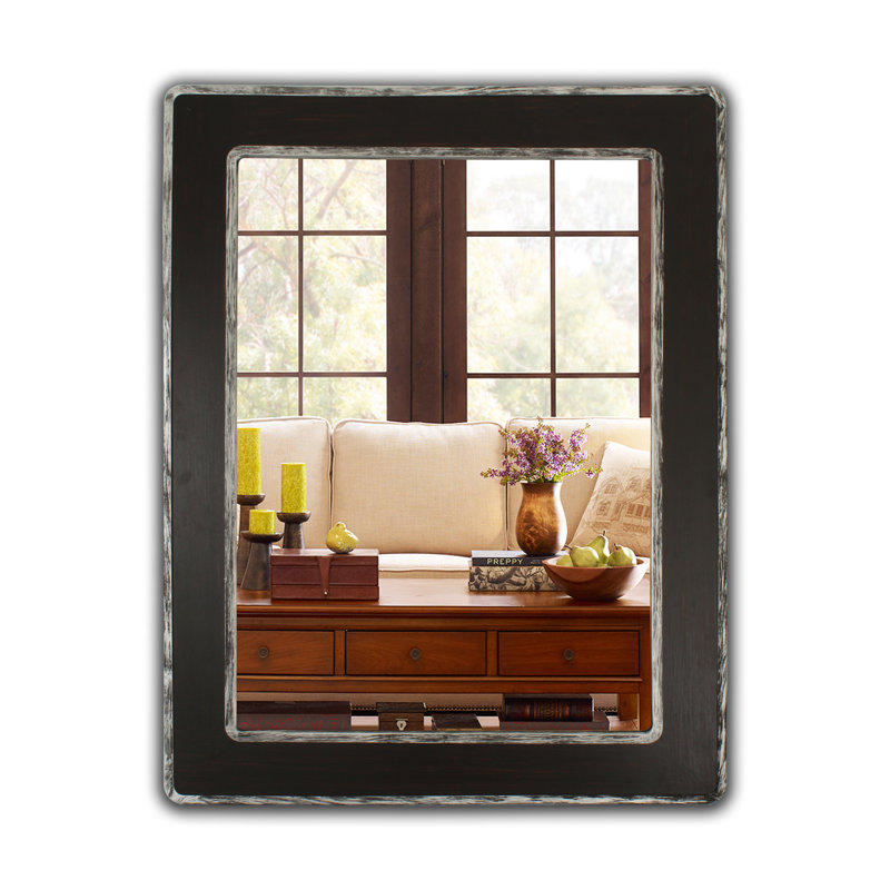 Hachiro Wood Flat Wall Mirror
