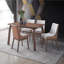 Ginny Walnut Finish Dining Table