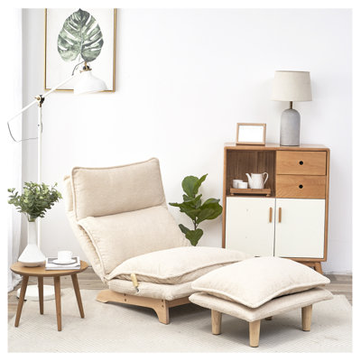 Fauteuil de loisir avec balcon Lazy, pliable et inclinable pour chambre à coucher ou salon, multifonctionnel et portable